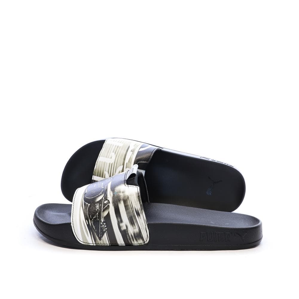 Claquettes Blanches/Noires/Argent Homme Puma 308368 1