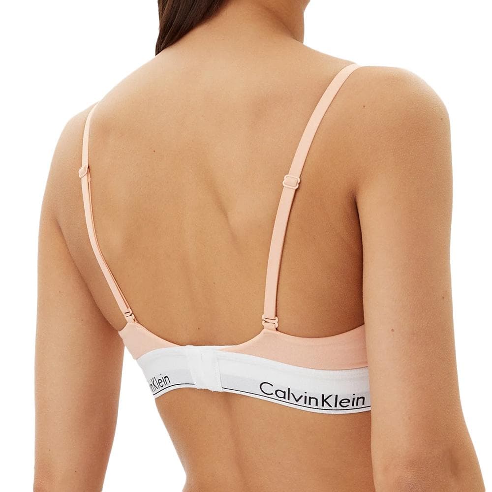 Soutien-Gorge Rose Femme Calvin Klein Jeans Lightly Lined Triang 2