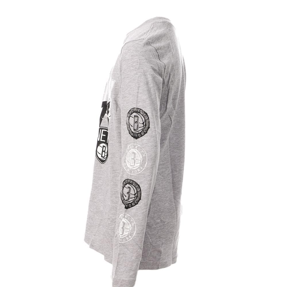 T-shirt Manches Longues Gris Garçon Busy NBA BROOKLYN NETS 3