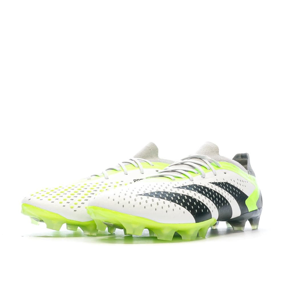 Chaussures de foot Blanc/Vert football Homme Adidas Predator Accuracy.1 L AG 6
