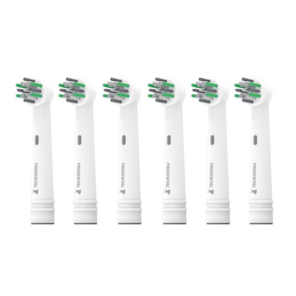 X6 Brossettes de Rechange Rotative Prodental Pro Action 1