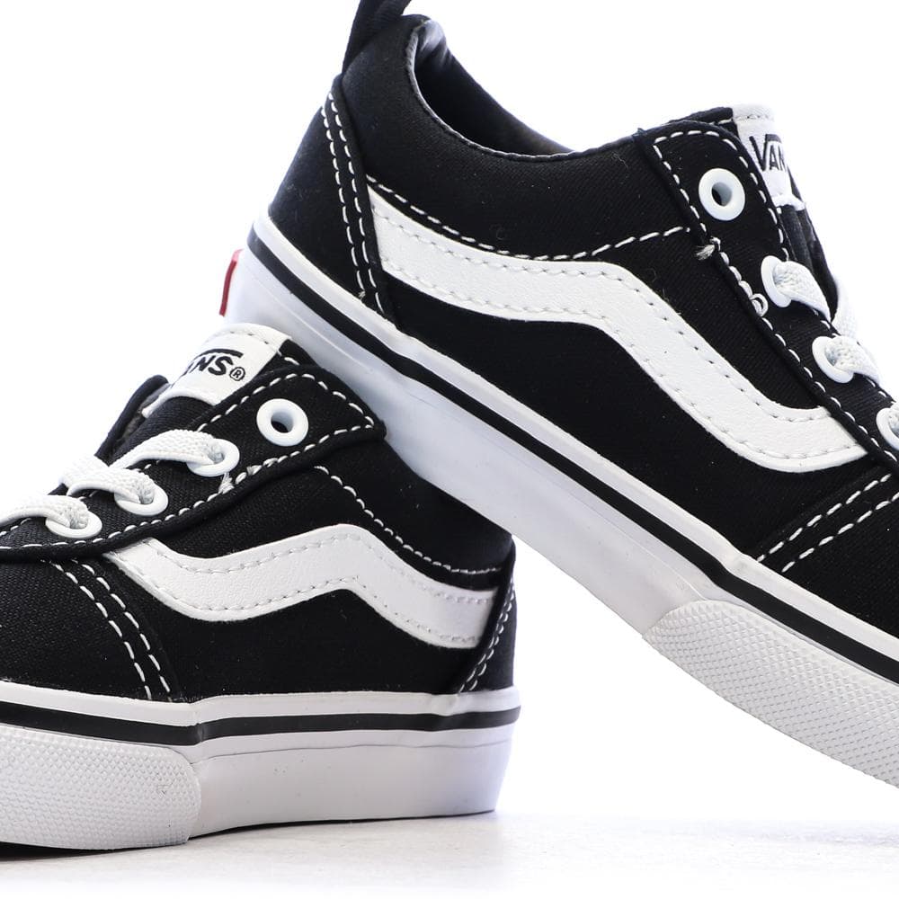Baskets Noires/Blanches Enfant Vans Ward Slip-on 7