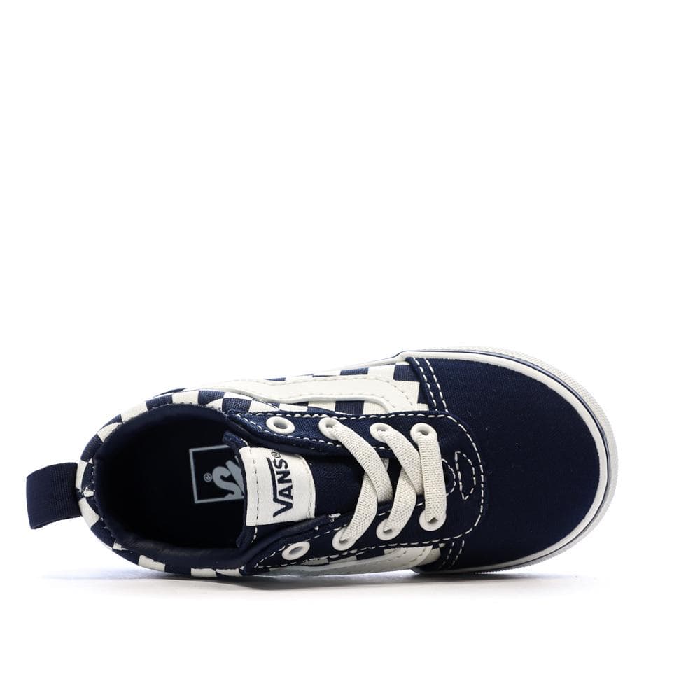 Baskets Bleu Foncé Garçon Vans Td Ward Slip-on Checkerboard 4