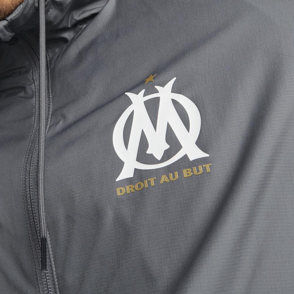 OM Veste De foot Gris/Blanc Homme Puma 2023/24 3