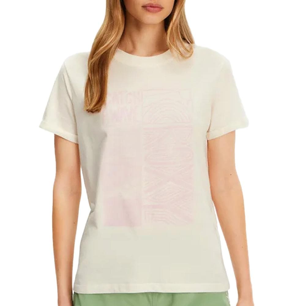 T-shirt Ecru/Rose Femme Roxy Oceanregular 1