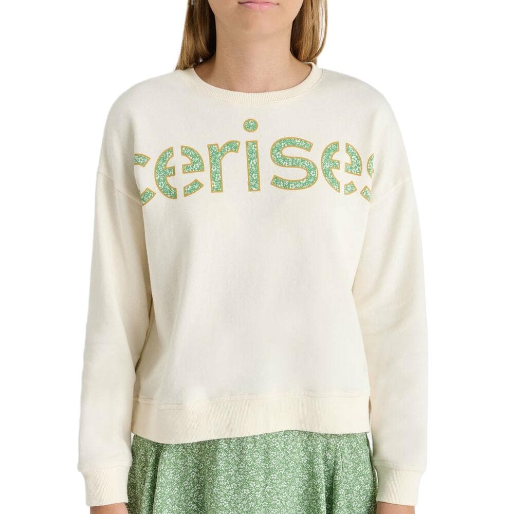 Sweat Beige/Vert Fille Le Temps Des Cerises Ratagi 1
