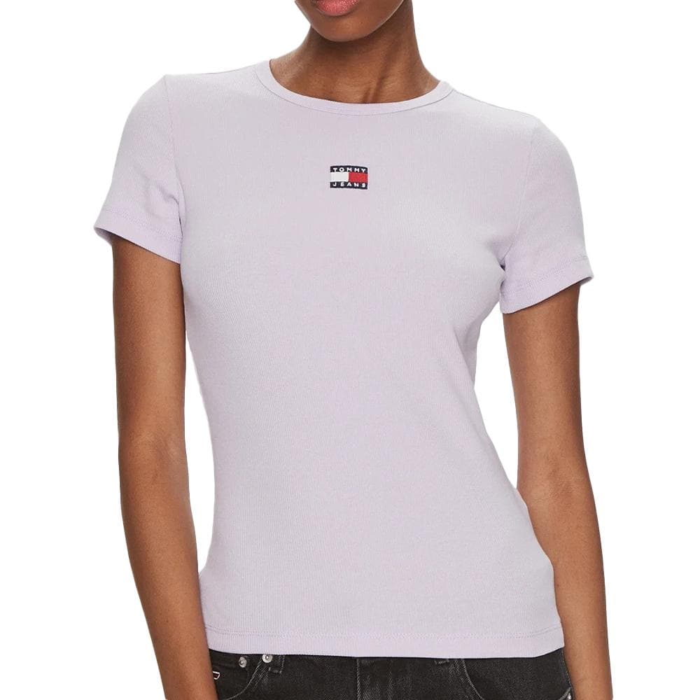 T-shirt Violet Femme Tommy Hilfiger Badge DW0 1