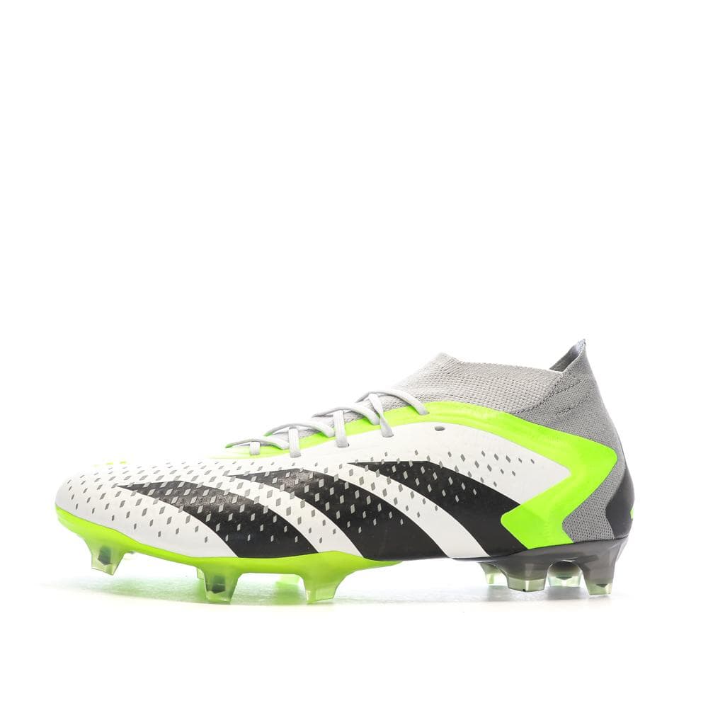 Chaussures de Foot Blanc/Gris/Vert Adidas Predator Accuracy.1 FG 1