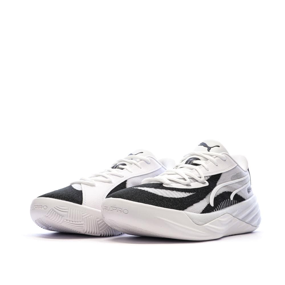 Chaussures de Basketball Blanche/Noir Homme Puma All-pro Nitro 6