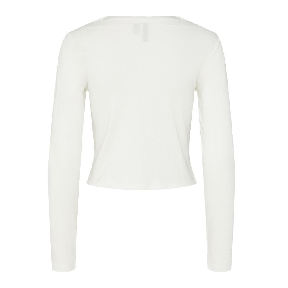 T-Shirt Manches Longues Blanc Femme Pieces Minna 2