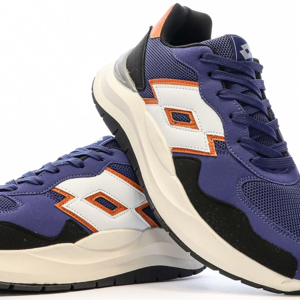 Baskets Marine/Blanches/Orange Homme Lotto Twenty6 7