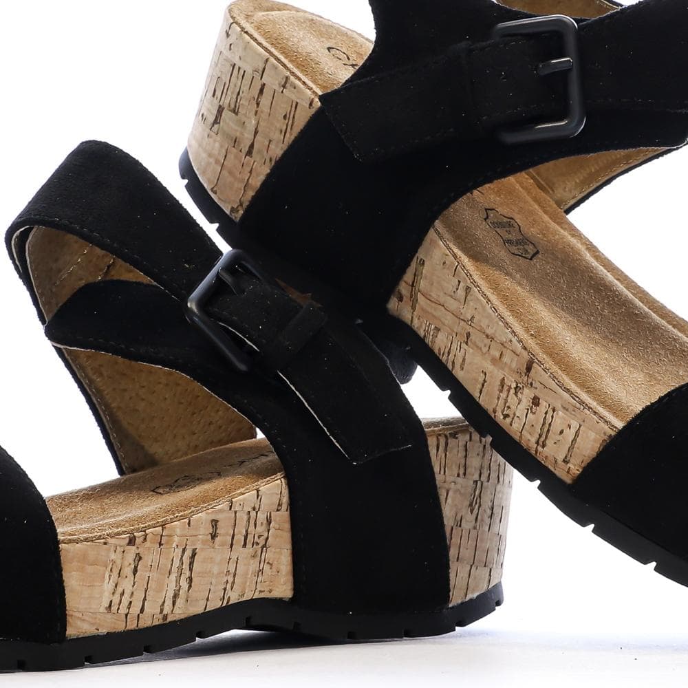 Sandales Noires Femme Chattawak Laspinas 7
