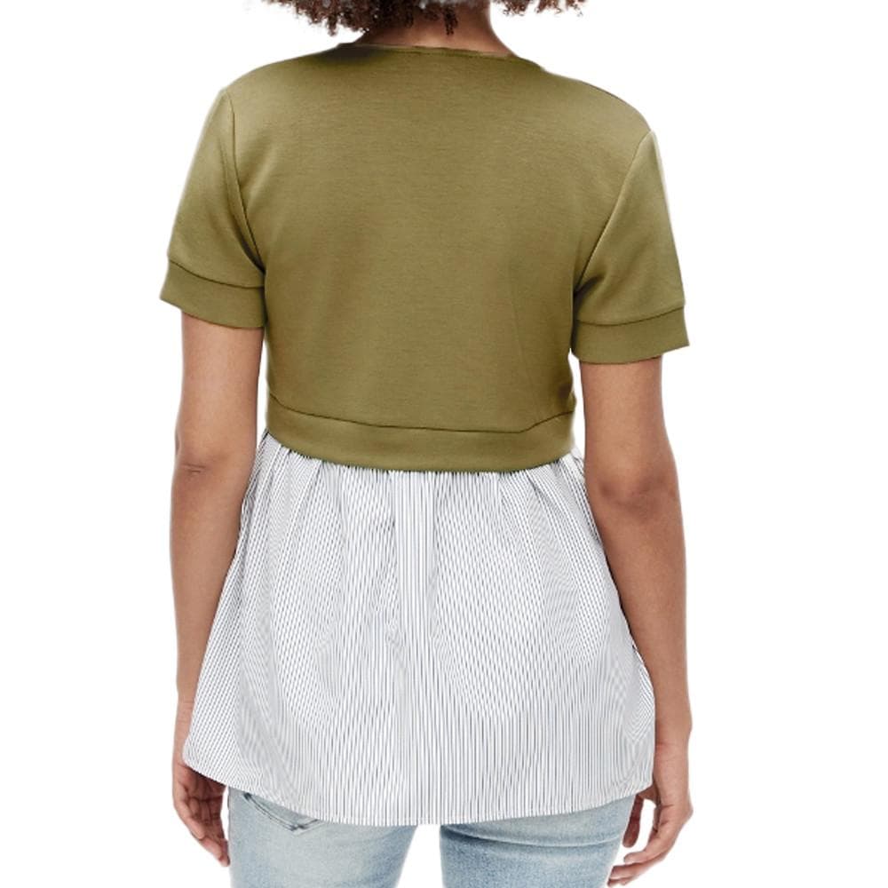 Blouse de grossesse et allaitement Kaki Femme Mamalicious Jennifer 2