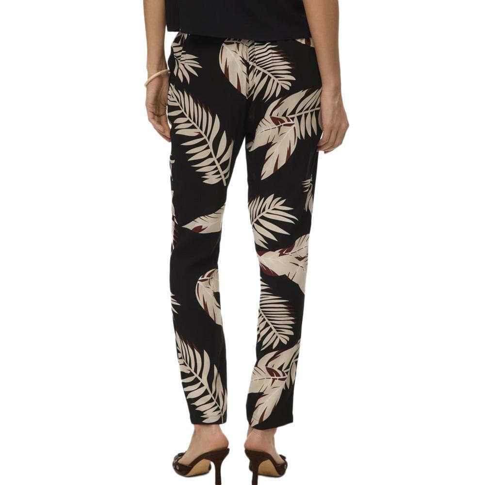 Pantalon fluide Noir/Beige Femme Vero Moda Joy 2