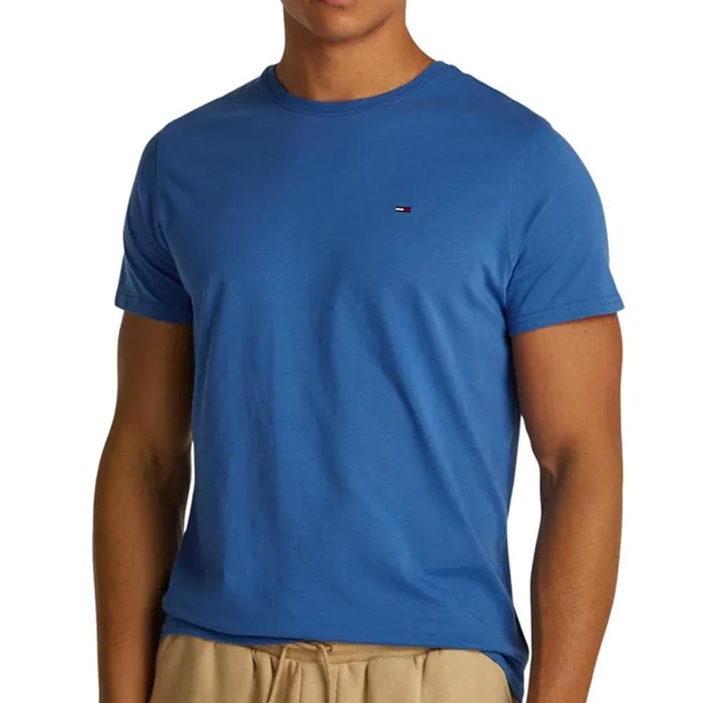 T-shirt Bleu Homme Tommy Hilfiger Tjm Xslim 1