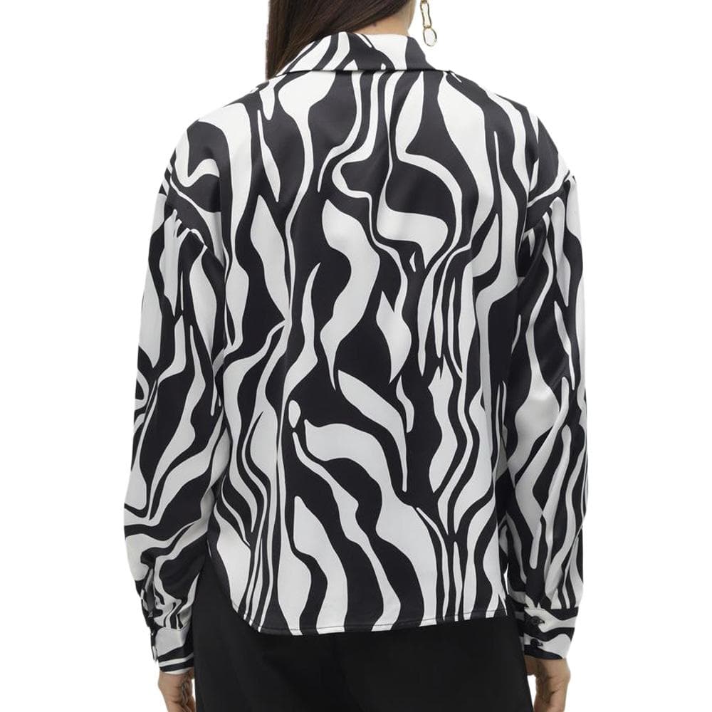 Chemise Noire/Blanche Femme Vero Moda Merle 2