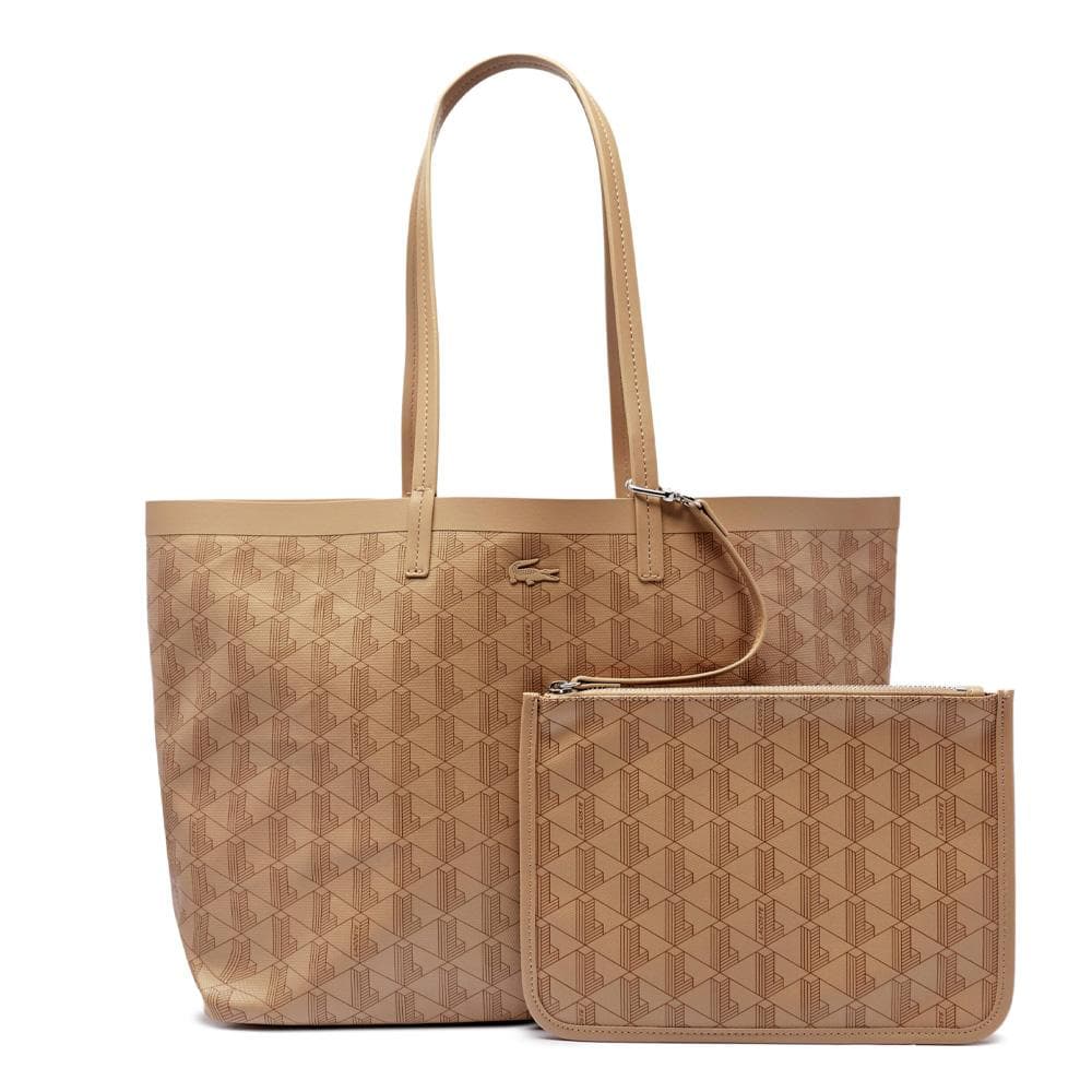 Sac Cabas Beige Femme Lacoste Zely 1