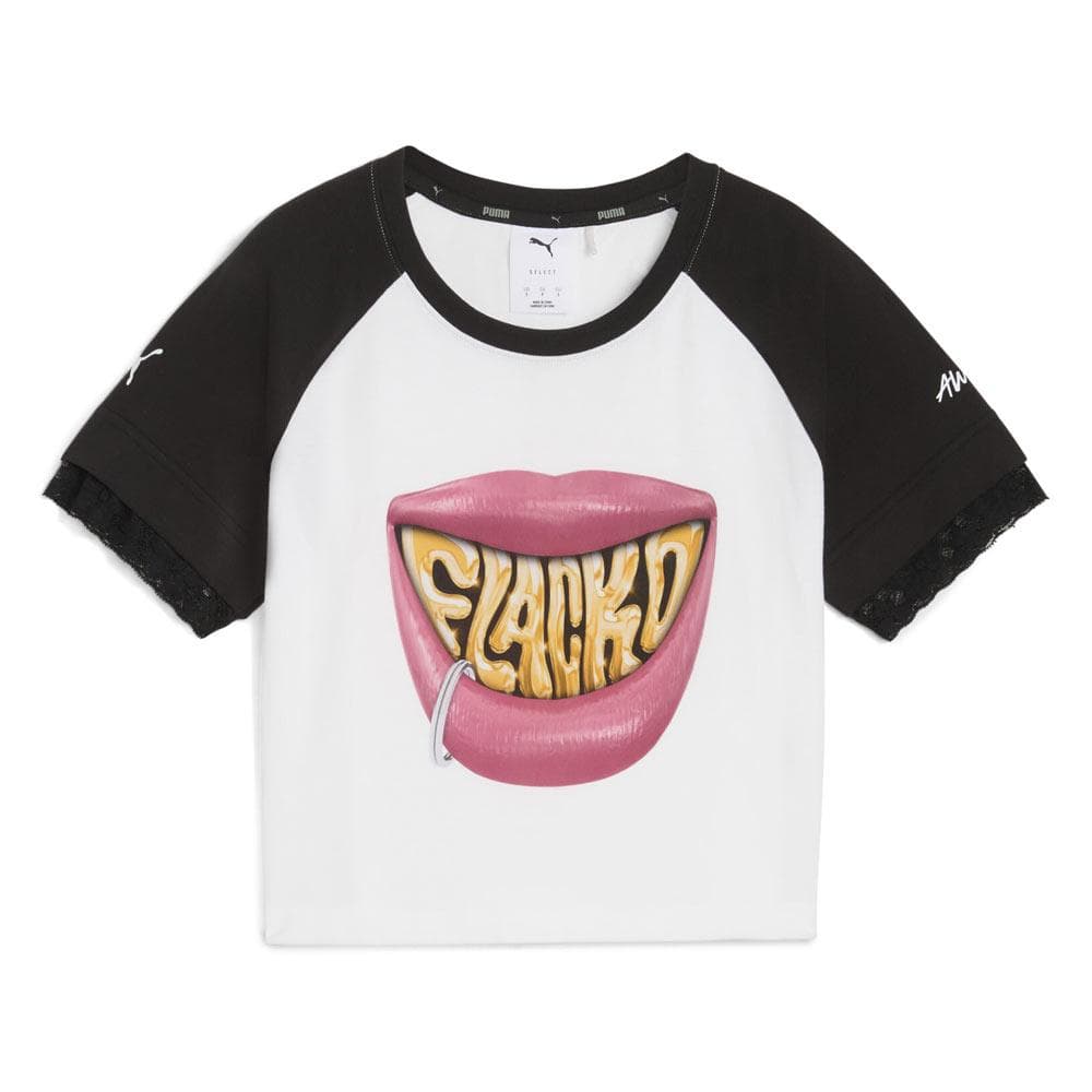 T-Shirt Blanc/Noir Femme Puma Rocky 1