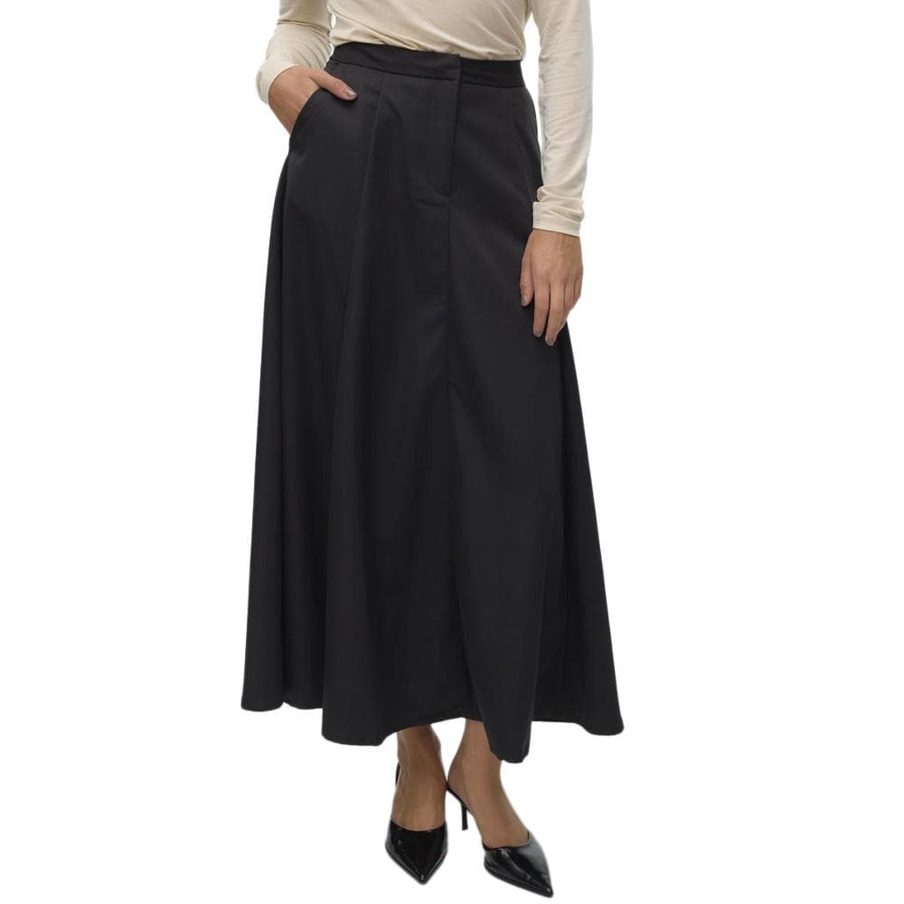 Jupe Longue Noir Femme Vero Moda Tara Ancle 1