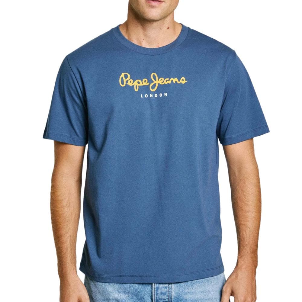 T-shirt Bleu Homme Pepe jeans Eggo AQW 1