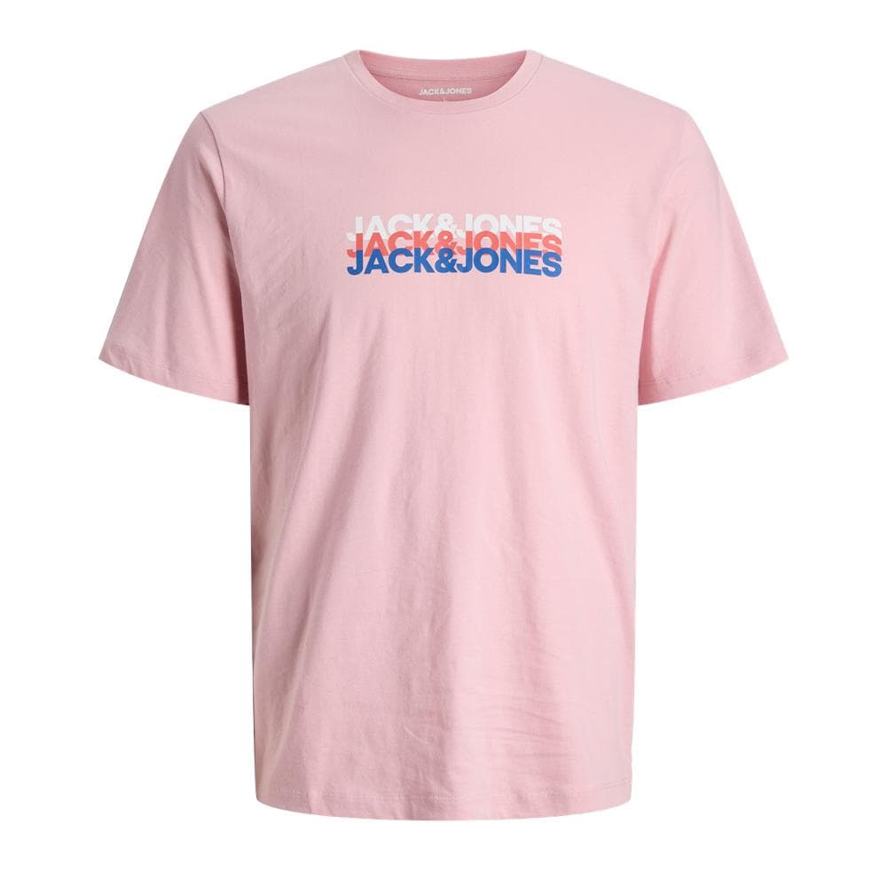 T-Shirt Rose Homme Jack & Jones Cyber 1