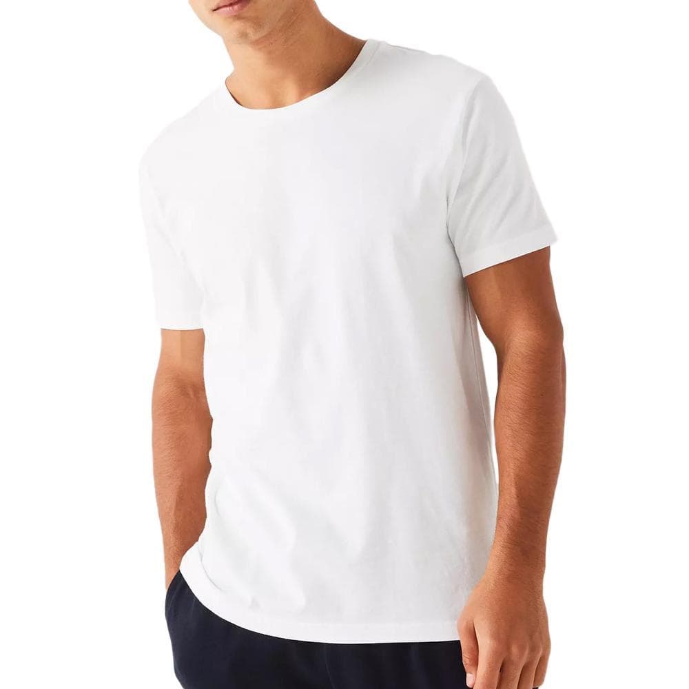 Lot de 3 T-shirts Blanc Homme Tommy Hilfiger 03576 2