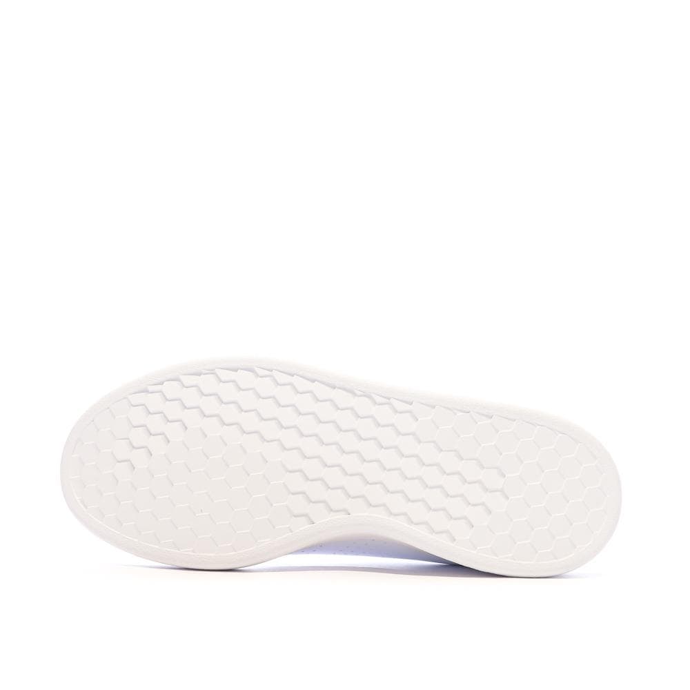 Baskets Blanches/Bleu Femme Adidas Advantage17 5