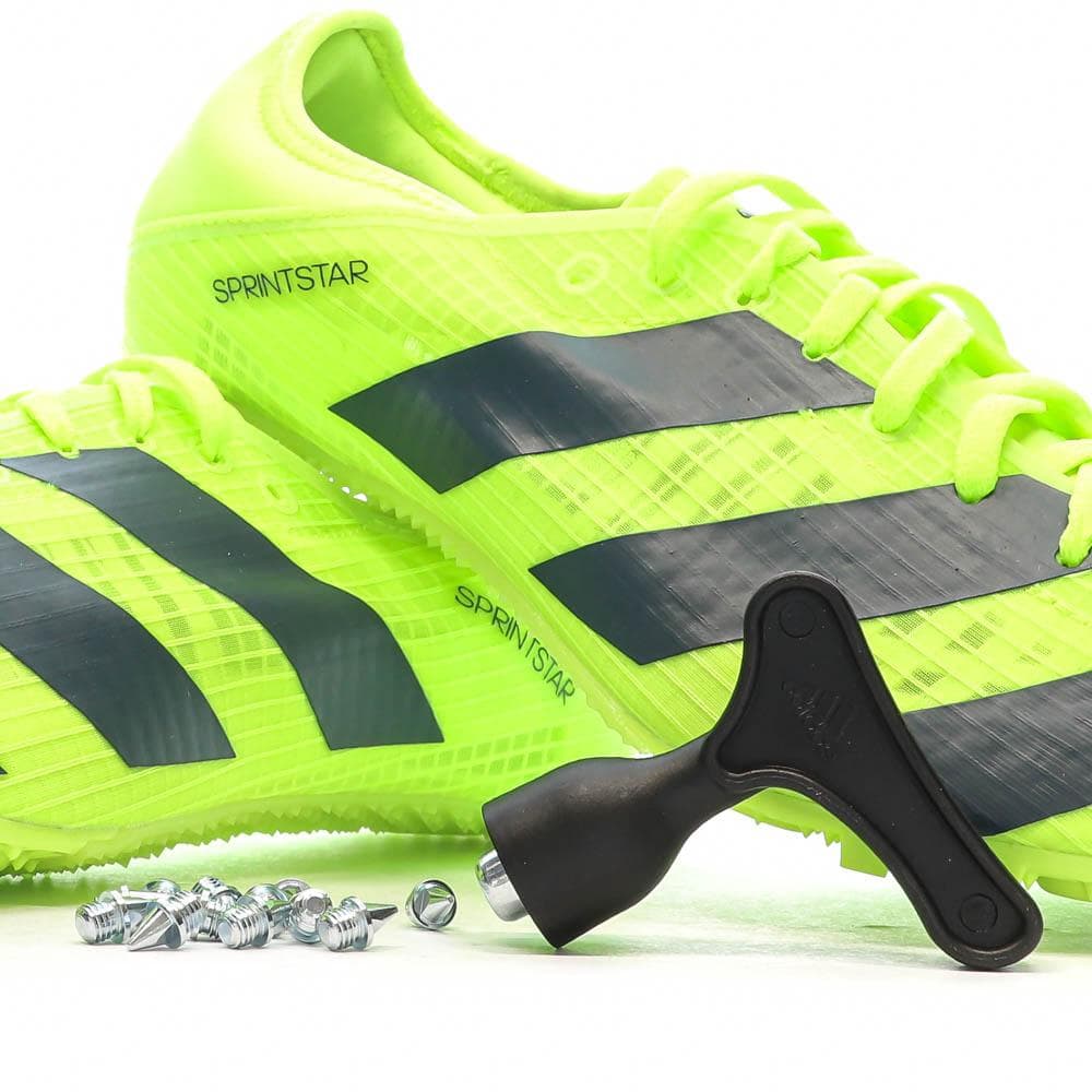 Chaussures d'athlétismes Jaune/Noire Homme Adidas Sprintstar 7