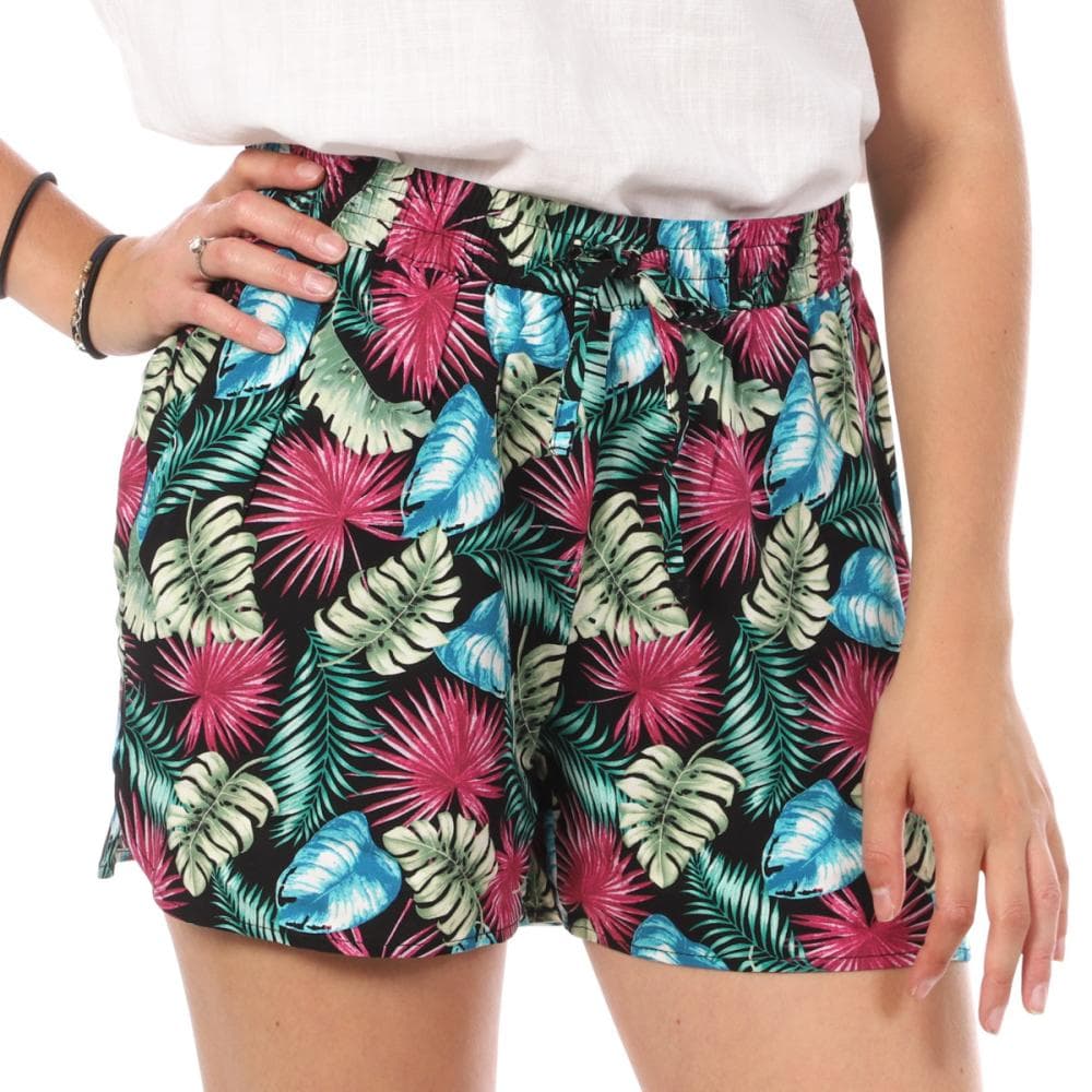 Short Noir/Rose à Motifs Femme Vero Moda Easy 1
