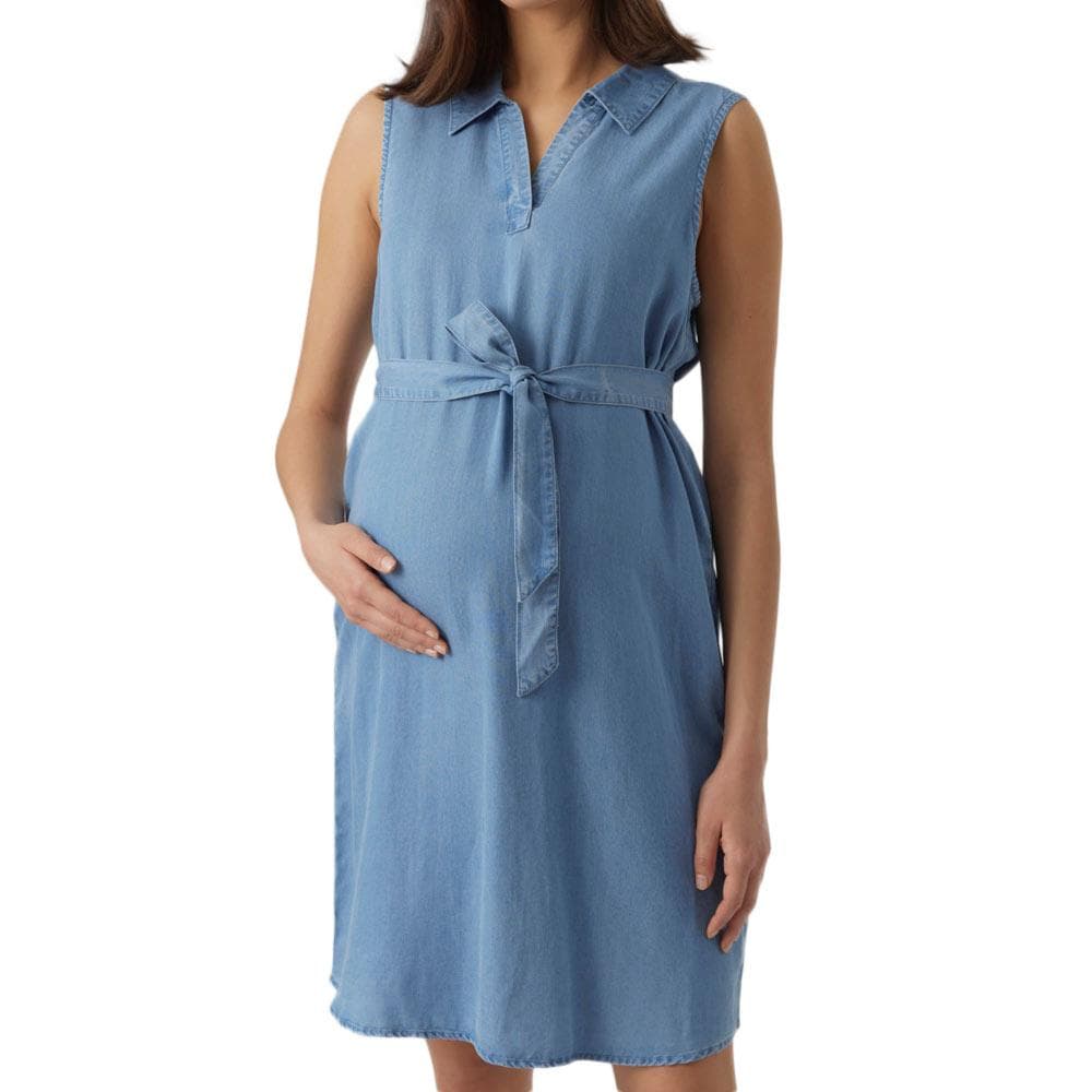 Robe de Grossesse Bleu Femme Vero Moda Maternity 20018786 1