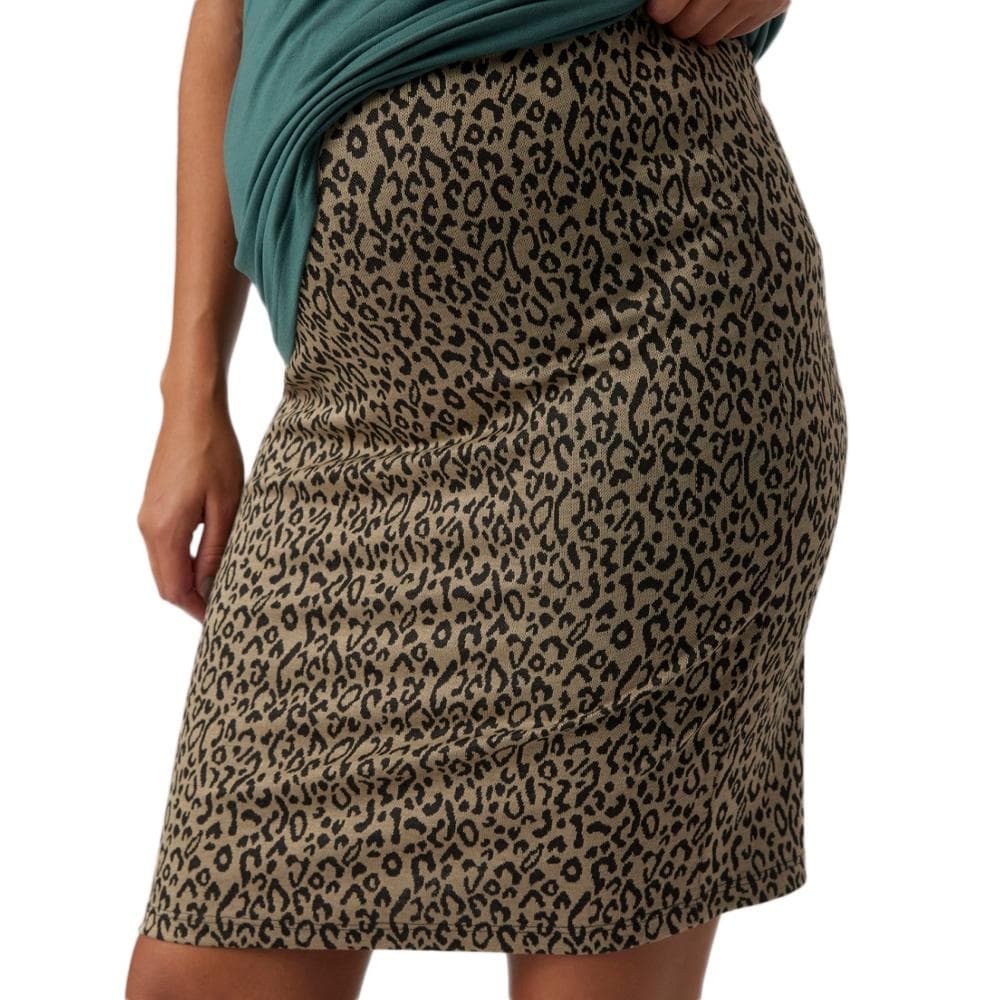 Jupe Marron/Noir Femme Mamalicious Marie 1