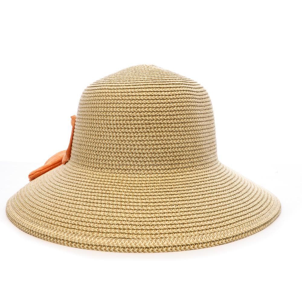 Chapeau de Paille Orange Femme Via Lorenzo Bohème 2