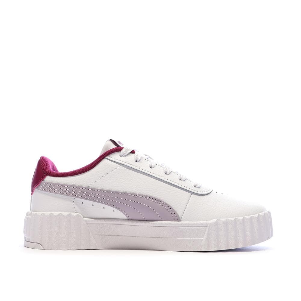 Baskets Blanches/Grises Fille Puma Carina 3.0 2