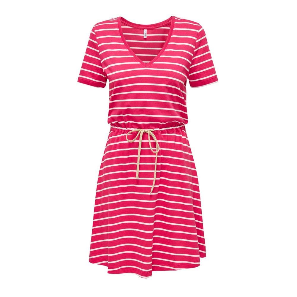 Robe à Rayure Rose Femme ONLY 15320317 1