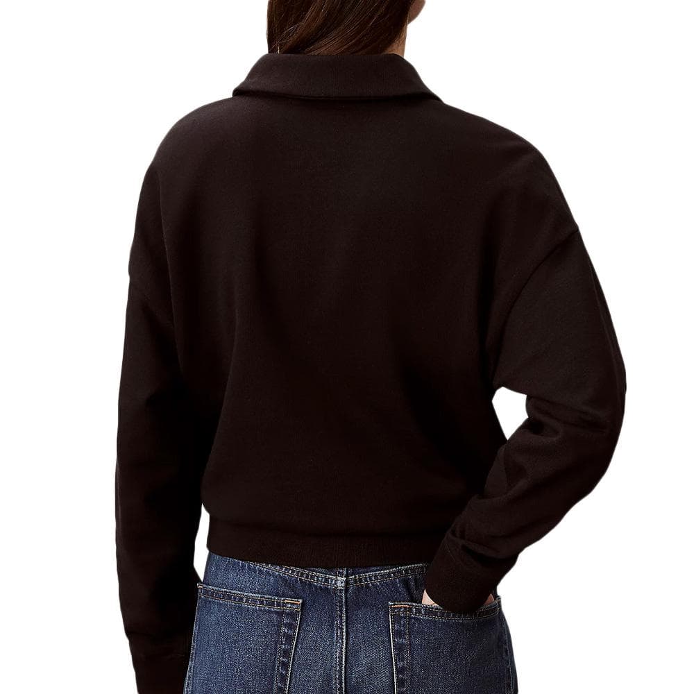 Sweat Noir Femme Calvin Klein Jeans French Terry 2