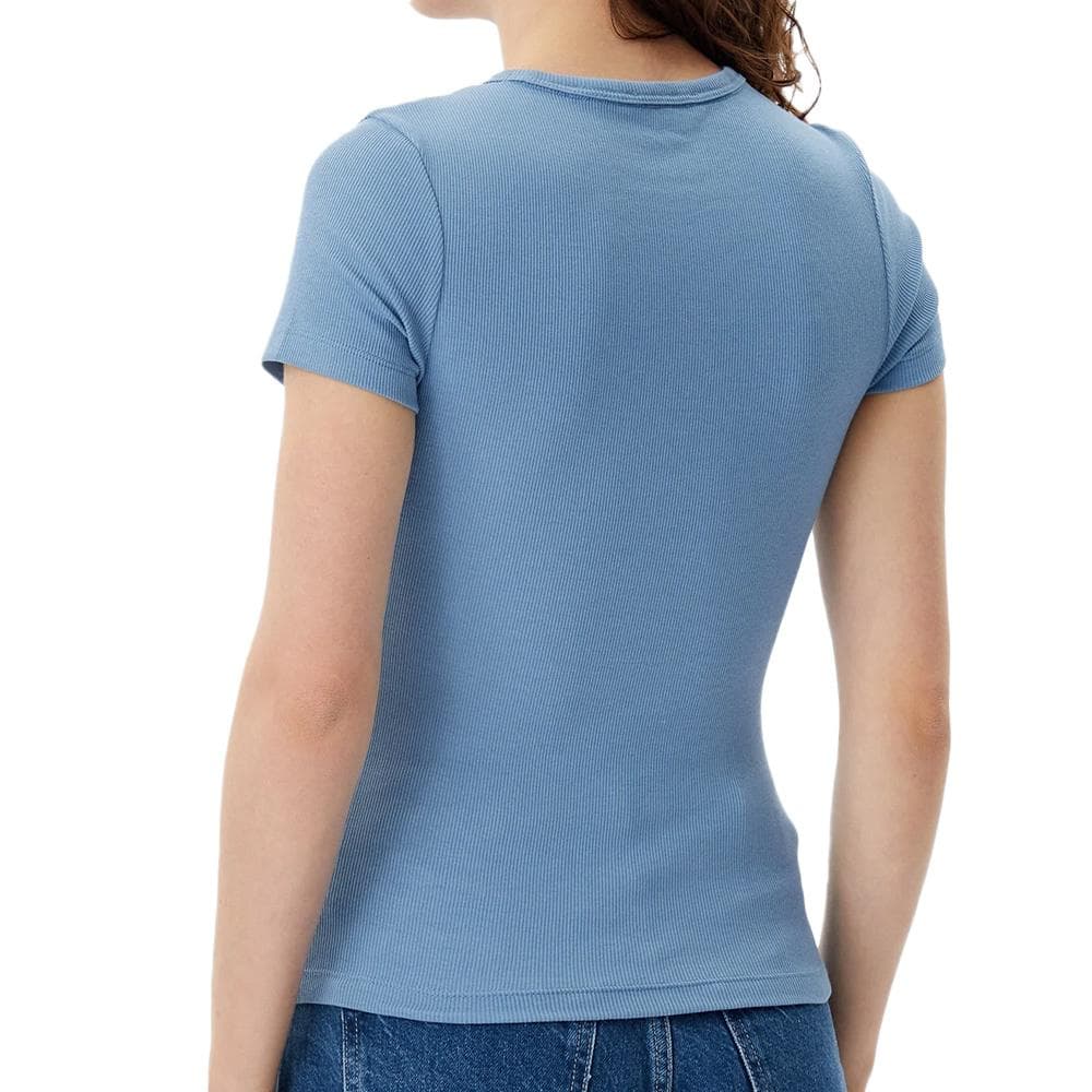 T-Shirt Bleu Moyen Femme Tommy Hilfiger Badge 2