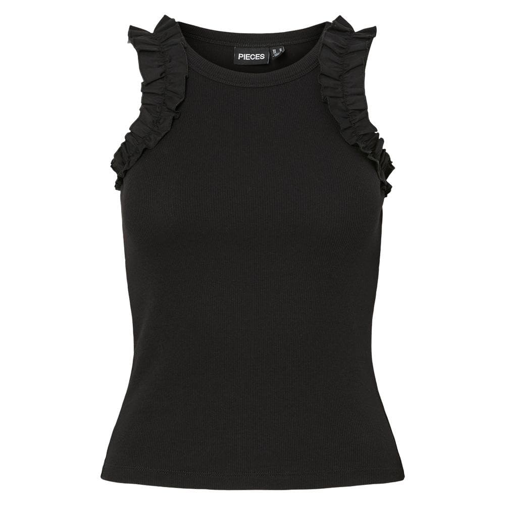Débardeur Noir Femme Pieces Tubana 1
