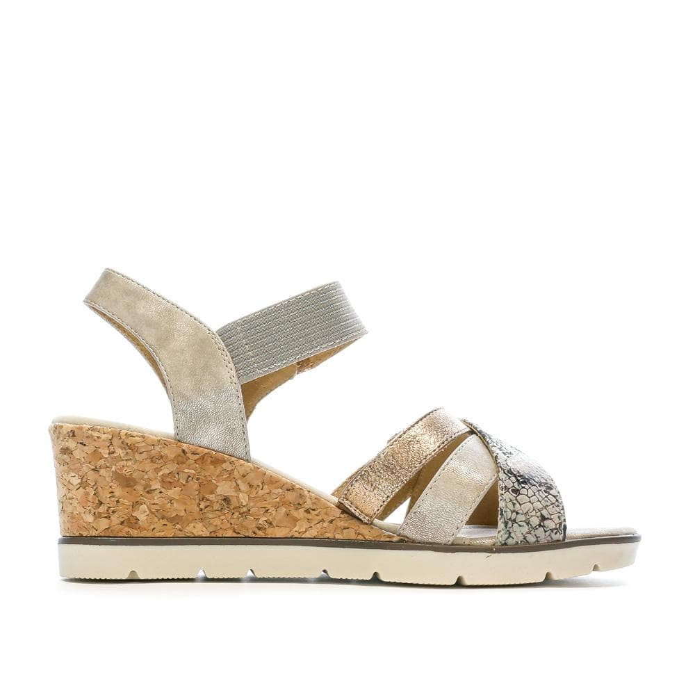 Sandales Compensées Grises Femme RELIFE Jolbride 2