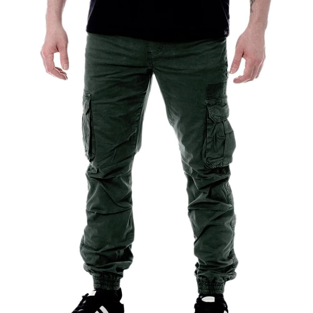 Pantalon Cargo Vert Foncé Homme Paname Brothers Carlos 1