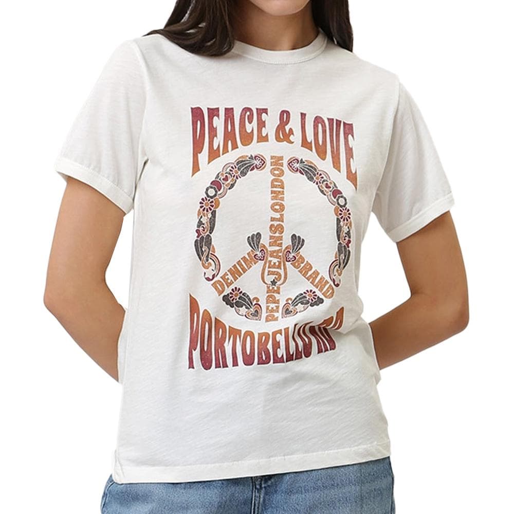 T-shirt Blanc Femme Pepe jeans Cala 1