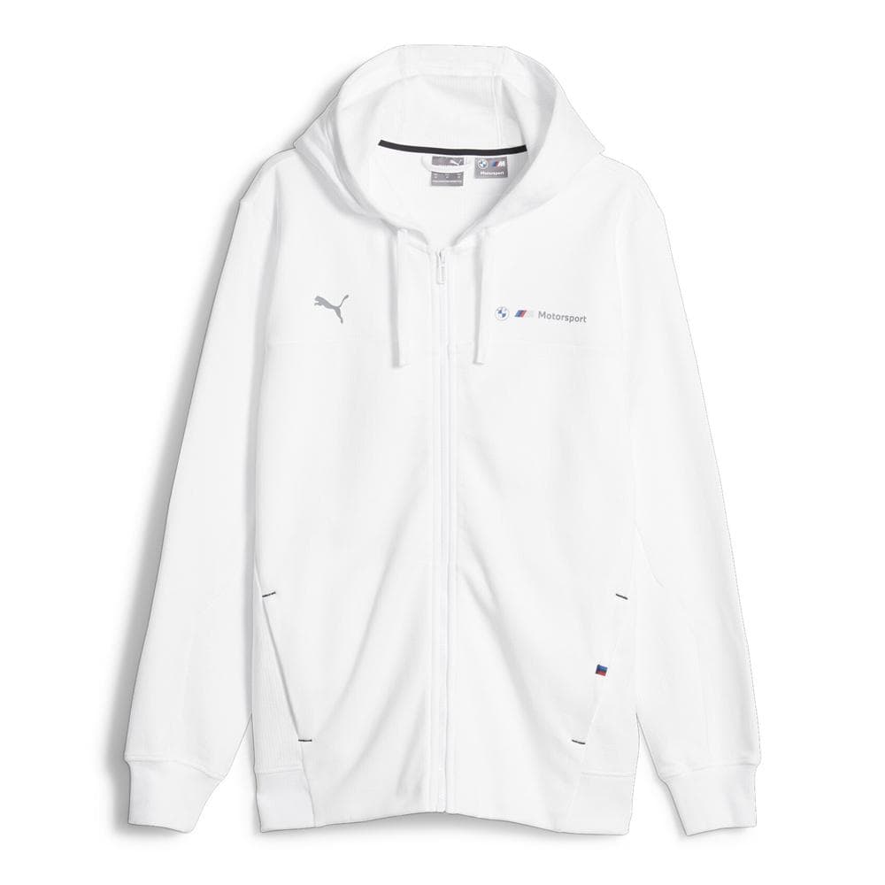 Sweat Blanc à capuche Homme Puma Bmw 1