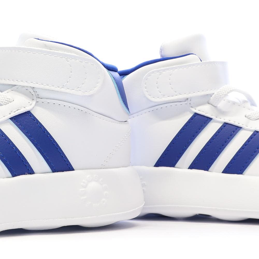 Baskets Blanches/Bleu Garçon Adidas Grand Court Mid 7