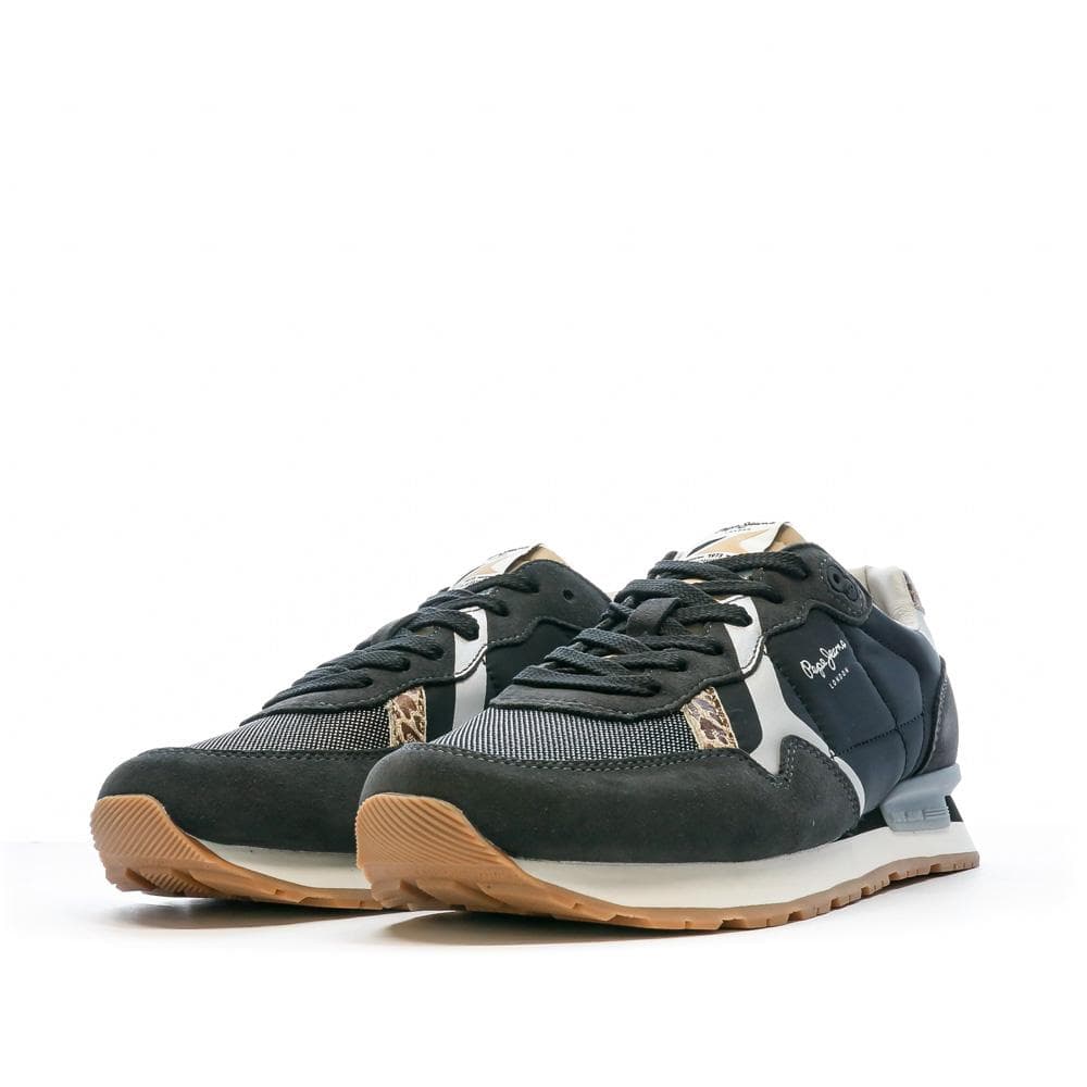 Baskets Noir Femme Pepe jeans Brit Print Night 6