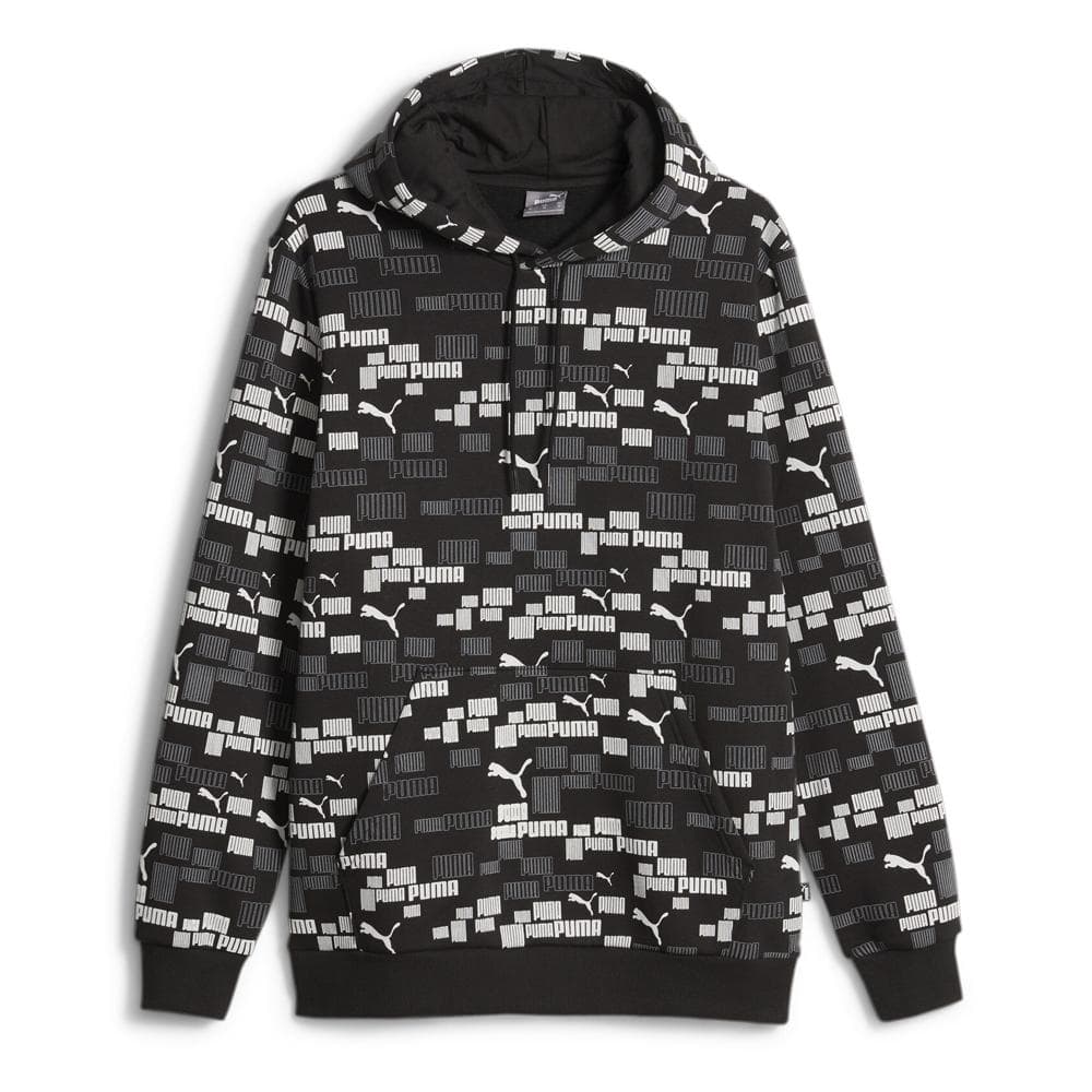 Sweat à Capuche Noir/Blanc Homme PUMA Aop 1