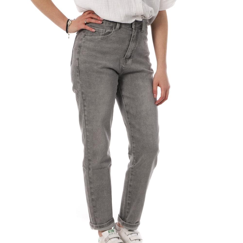 Jean Mom Fit Gris Femme Monday Premium LW-347 1