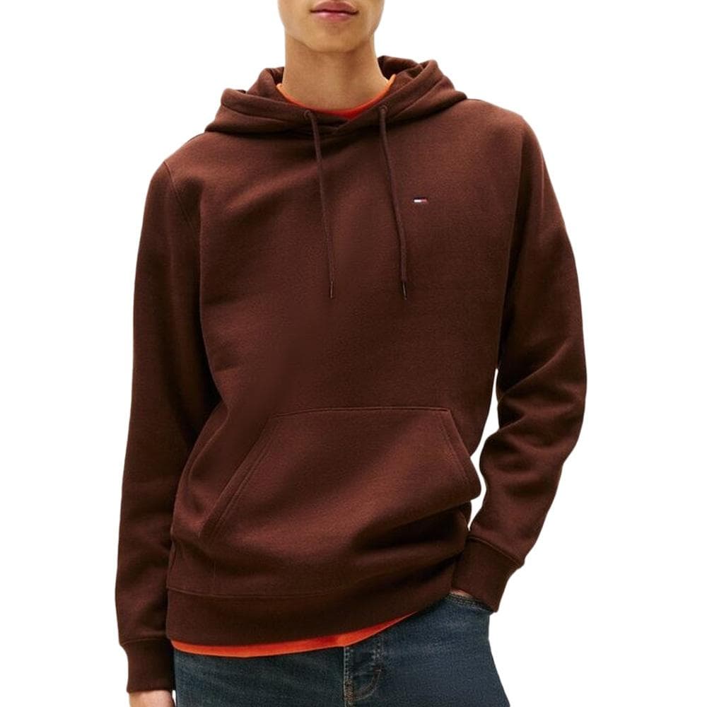 Sweat Marron Homme Tommy Hilfiger Tjm Reg S Flag 1