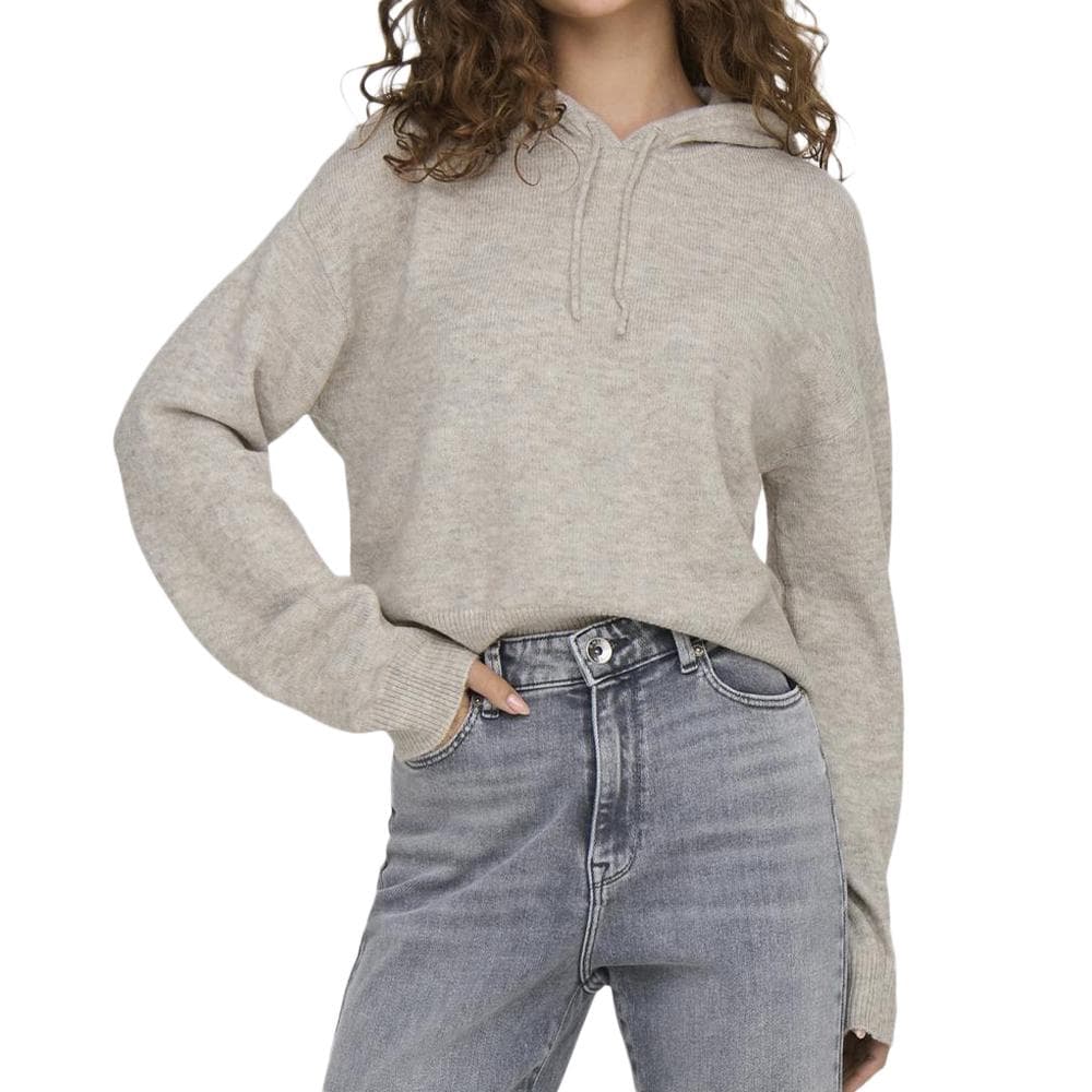 Pull Sweat à capuche Beige Femme JDY Life 1