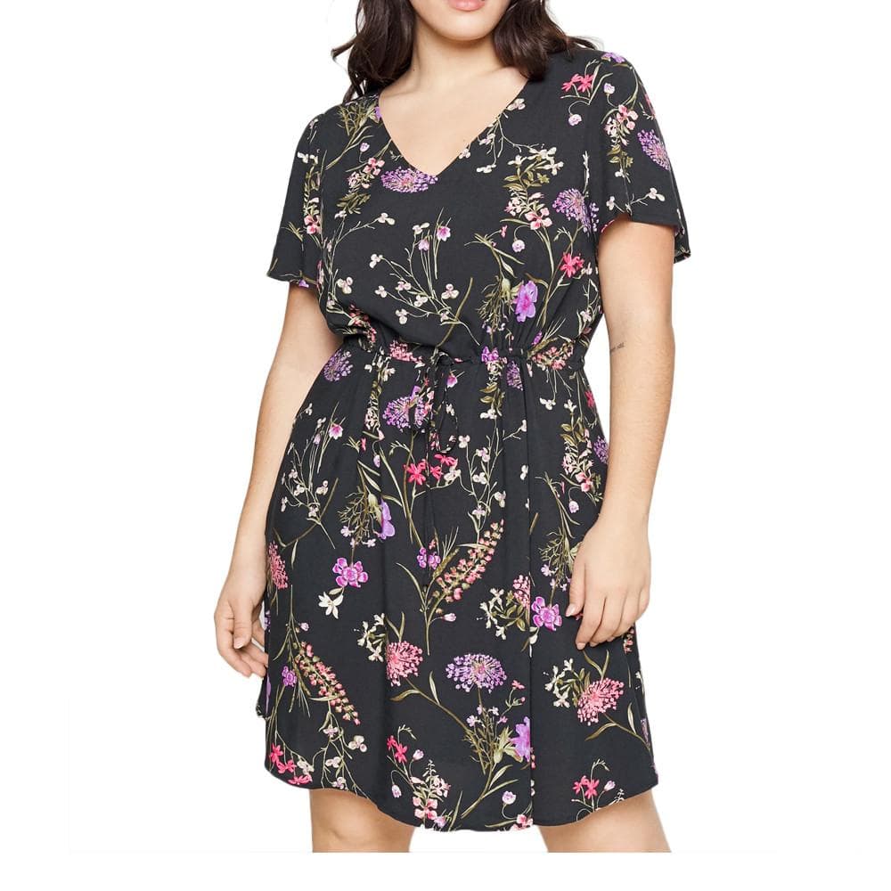 Robe Noire à Motifs Femme Vero Moda Easy 1