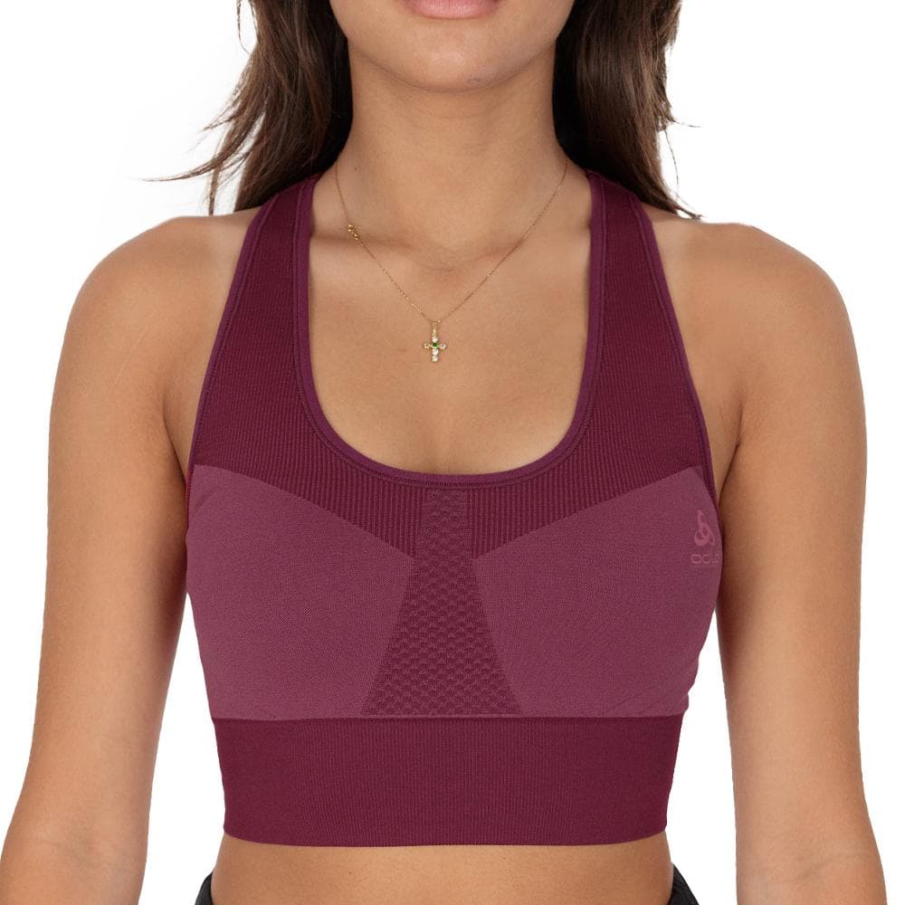 Brassière Rouge Femme Odlo Seamless 1