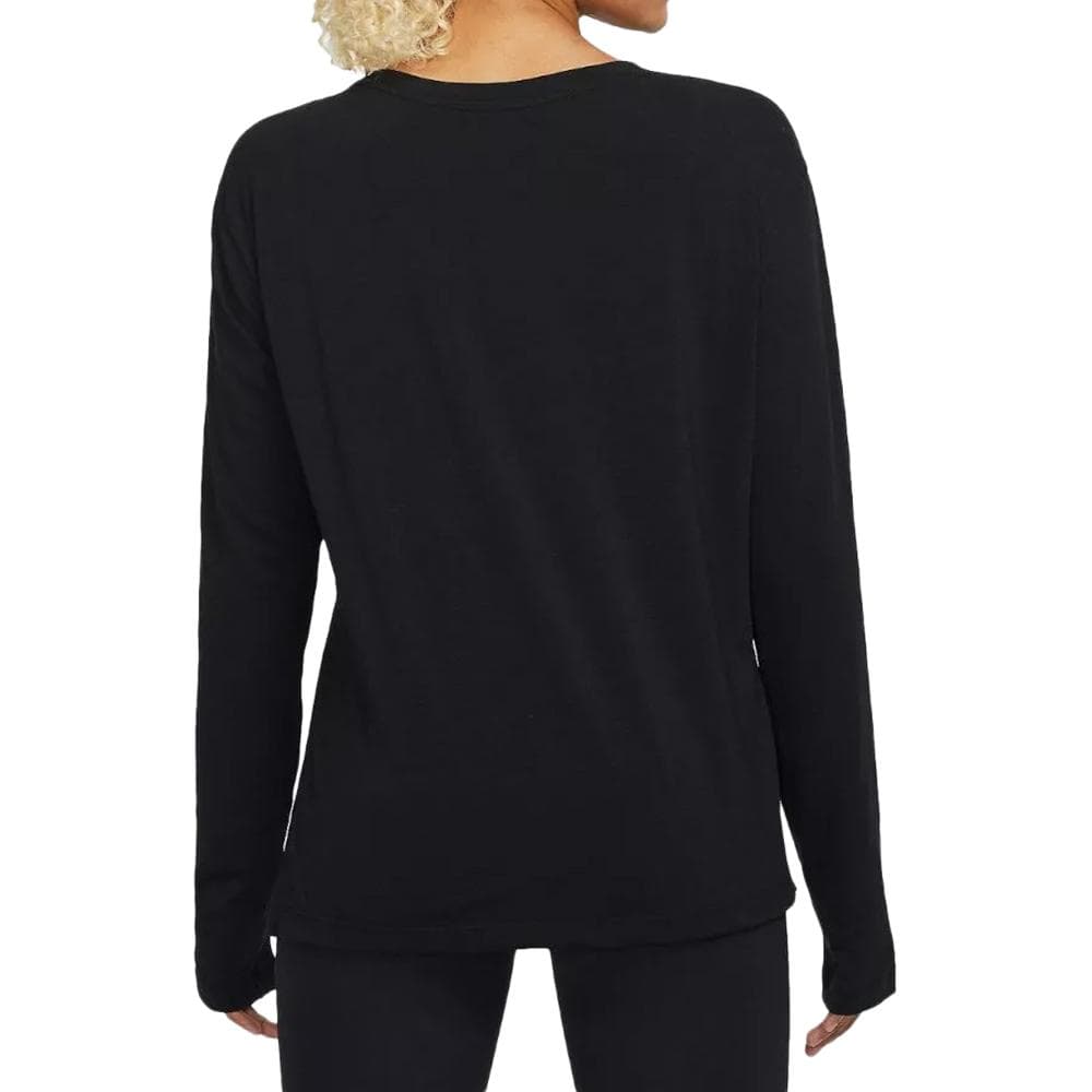 T-shirt Manches Longues Noir Femme Nike Ny 2
